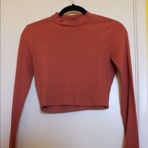 Brick red crop top